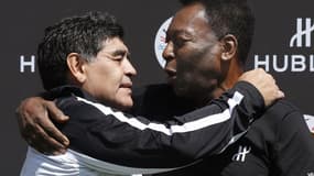 Maradona et Pelé à Paris en 2016