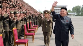 Le leader nord-coréen Kim Jong-un le 6 mai 2014, à Pyongyang. 