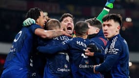 L'explosion de joie de Manchester United qui remporte son match face à Arsenal.