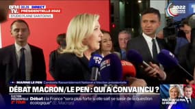 Marine Le Pen: "Ça a été un débat de bonne tenue"