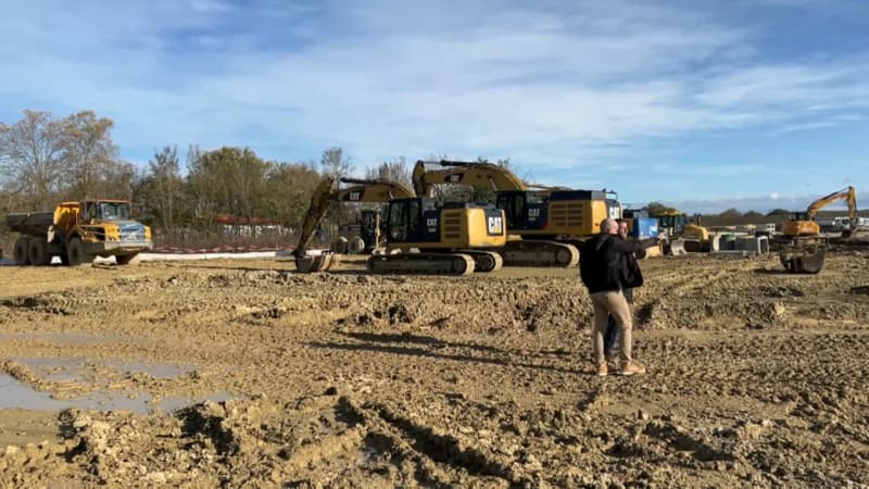 Le chantier de l'A69 entre Castres et Toulouse