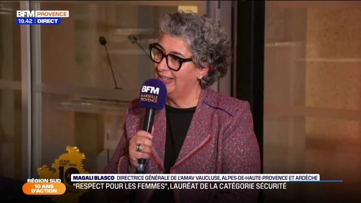 10 ans de la région Sud : Magali Blasco, a reçu le lauréat sécurité
