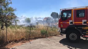 Sur place, dix engins et une trentaine de pompiers sont mobilisés. PHOTO D'ILLUSTRATION