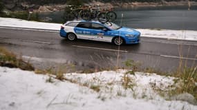 Tour de France -  Une averse de grêle a conduit les organisateurs à interrompre la 19ème étape