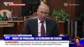 Crash en Russie/Evgueni Prigojine: Vladimir Poutine présente "ses sincères condoléances à toutes les familles des personnes qui étaient à bord et qui sont mortes"