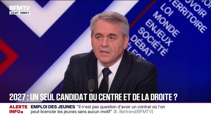 Xavier Bertrand: "La droite ne doit pas servir de marchepied à l’extrême droite"