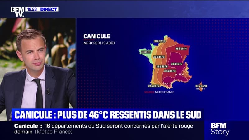 Story 6 : Canicule, 16 dÃ©partements en rouge demain - 11/08