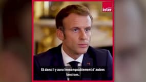 Emmanuel Macron, interviewé mardi 5 octobre 2021 sur France Inter