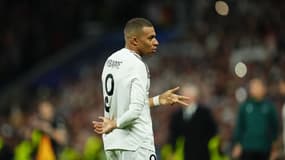 Kylian Mbappé compte son nombre de buts face à Manchester City, ke 19 février 2025