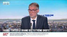 Démission d'Emmanuel Macron: pour Olivier Faure (PS), cette solution serait "une possibilité d'avoir un scrutin et un président(e) de la République qui serait élu(e) derrière et obtiendrait une majorité"