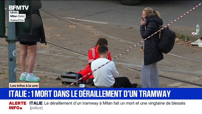 Italie: au moins un mort et plusieurs blessés après le déraillement d'un tramway à Milan