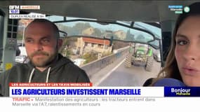 Manifestation des agriculteurs : les premiers tracteurs entrent dans Marseille