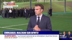 Conseil national de la refondation: les trois "sujets de priorité" sont "l'école, la santé et le plein emploi", annonce Emmanuel Macron