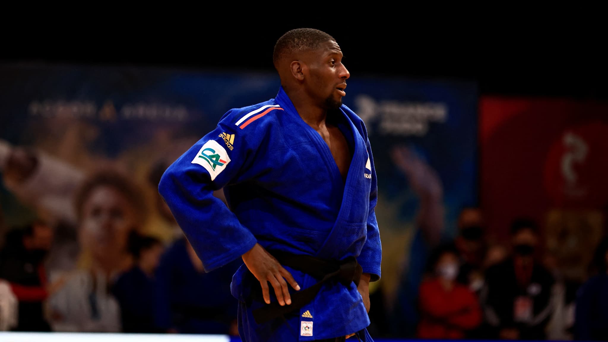 Le judoka français Ibrahim Keita au Paris Grand Slam de 2022