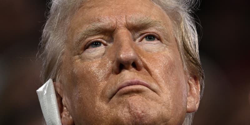 Donald Trump, le 15 juillet 2024, deux jours après une tentative d'assassinat le visant