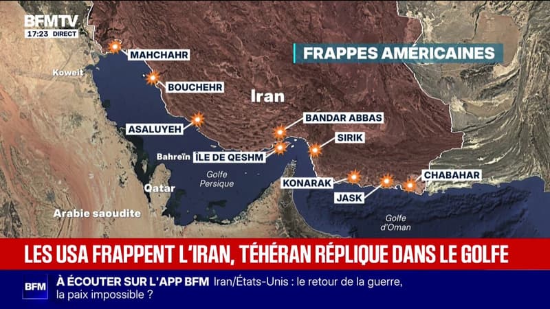 Après de nouvelles frappes américaines en Iran, Téhéran riposte