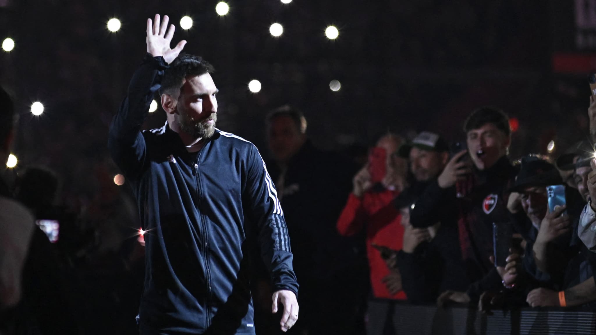 Lionel Messi au jubilé de Maxi Rodriguez le 24 juin 2023