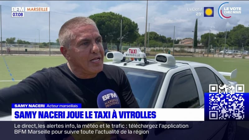 Vitrolles: Samy Naceri et son célèbre taxi en visite au stade