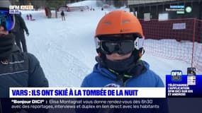 Vars: ils ont skié à la tombée de la nuit