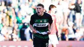 Viktor Gyökeres lors du match Benfica-Sporting (1-3, Coupe du du Portugal), le 25 mai 2025
