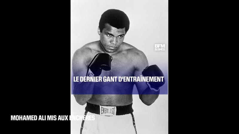 Le dernier gant d'entraînement Mohamed Ali mis aux enchères