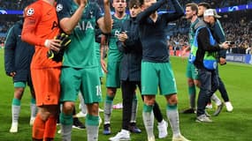 La joie des joueurs de Tottenham