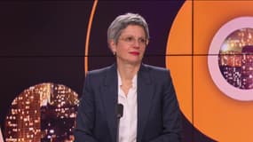 Sandrine Rousseau, le 13 février 2023, sur BFMTV