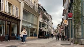 L'hypercentre de Mulhouse (Haut-Rhin), piétonnisé, en mai 2024.