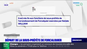 Alpes-de-Haute-Provence: la sous-préfète de Forcalquier quitte son poste
