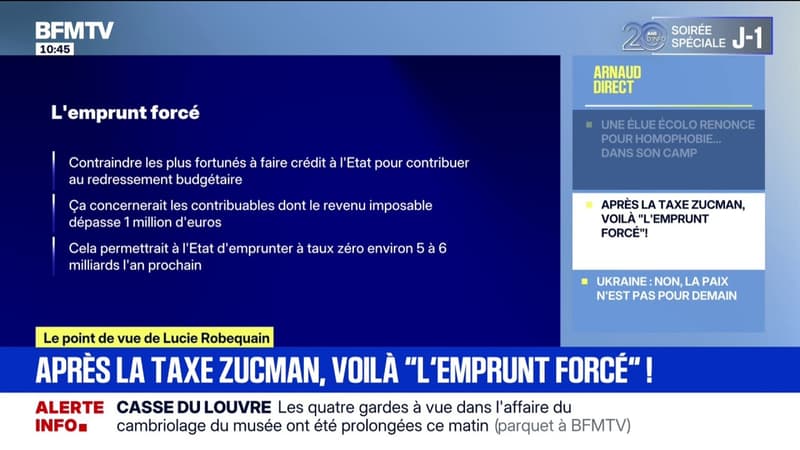 EDITO - Budget: après la taxe zucman, la piste de l'emprunt forcé pour les plus fortunés