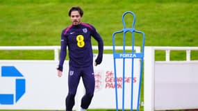 Jack Grealish à l'entraînement avec l'Angleterre, le 8 octobre 2024