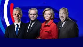 Laurent Wauquiez, Xavier Bertrand, Valérie Pécresse et Gérard Larcher, cadres des Républicains.