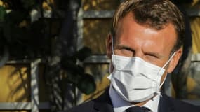 Emmanuel Macron le 17 août 2020 à Bormes-les-Mimosas