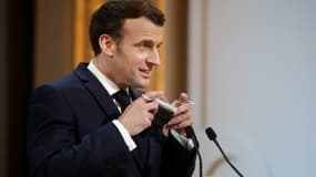 Le président français Emmanuel Macron le 19 février 2021