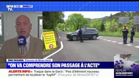 Traque dans le Gard: le procureur de Nîmes (Gard) explique travailler sur "deux axes complémentaires", la localisation du fugitif et son profil