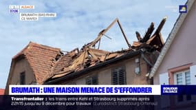 Bas-Rhin: après le tremblement de terre, une maison menace de s'effondrer à Brumath
