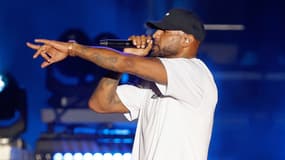 Le rappeur Booba sur scène le 14 juillet 2022
