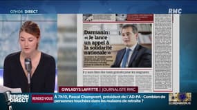 L'appel à la solidarité nationale lancé par Gérald Darmanin, le ministre des Comptes publics