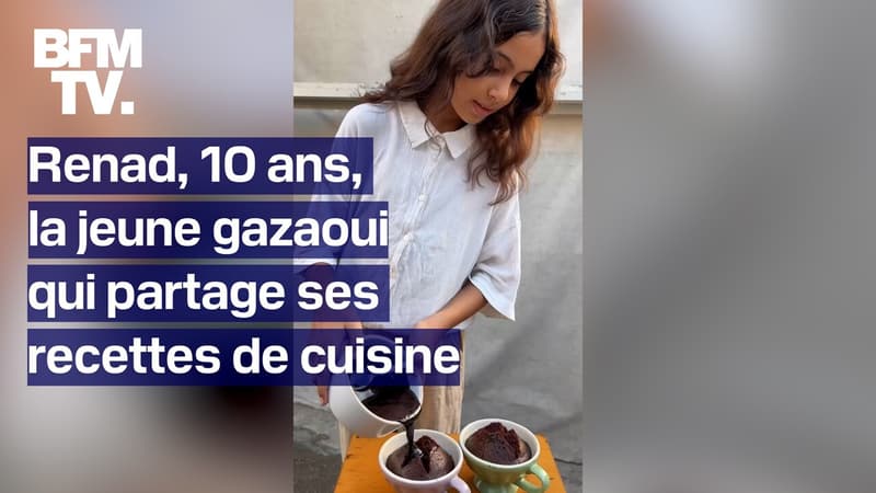 Gaza: à 10 ans, Renad partage sur les réseaux ses recettes pour cuisiner avec des ingrédients issus de colis d'aide alimentaire