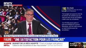 Budget de la Sécu adopté: "LFI a voté contre la suspension de la réforme des retraites", déclare Olivier Faure (PS)