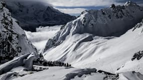 Les restes humains ont été retrouvés dans le glacier des Bossons, dans le massif du Mont-Blanc