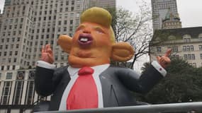 Un Trump rat gonflable trône dans les rues de New York