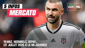 Yilmaz, Ndombele, Depay... Les 5 infos mercato du 31 juillet 2020 à la mi-journée 