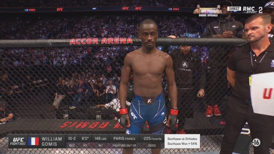 William Gomis à l'UFC Paris le 3 septembre 2022
