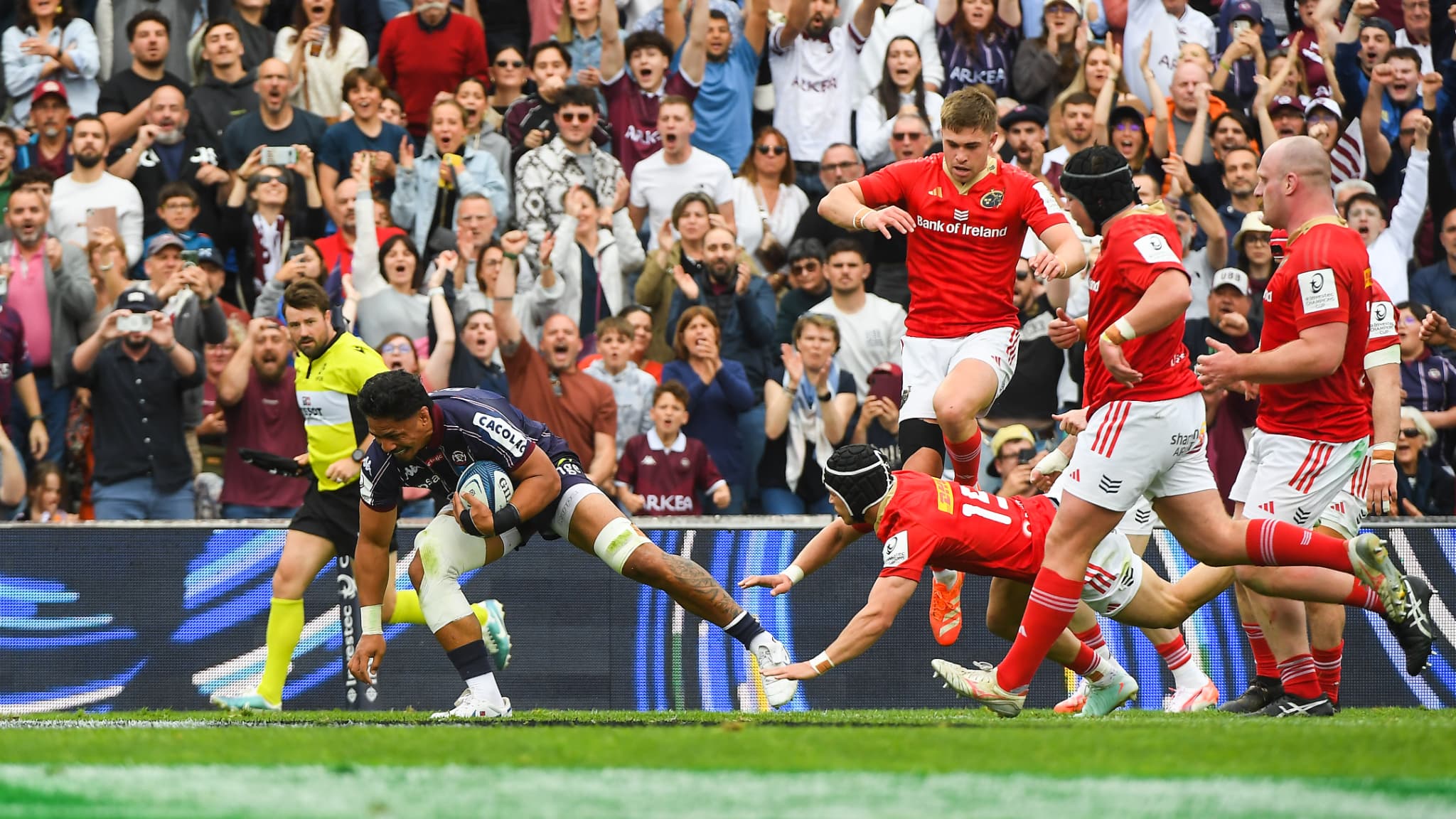 Peter Samu lors de Bordeaux-Munster, le 12 avril 2025.