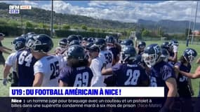 L'équipe de football américain des moins de 19 ans en stage à Nice