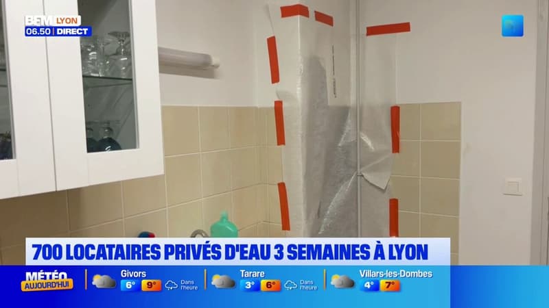 Rhône: 700 locataires privés d'eau pendant trois semaines à Lyon