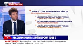 Reconfinement: l'exécutif privilégierait une approche nationale mais plus souple qu'en mars