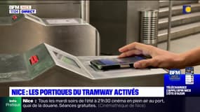 Nice: les portiques du tramway officiellement activés depuis un mois
