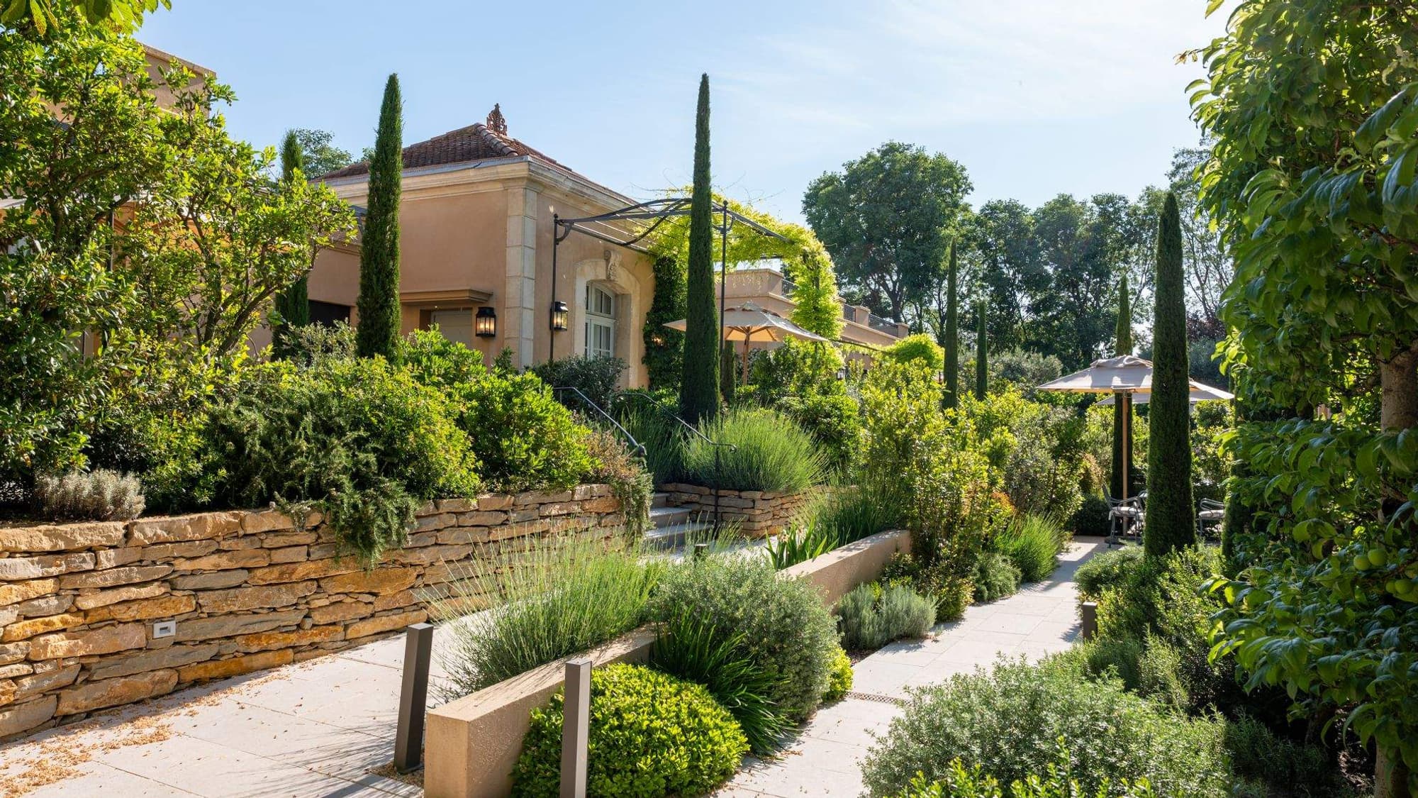 La terrasse de la Villa Saint-Ange à Aix-en-Provence.